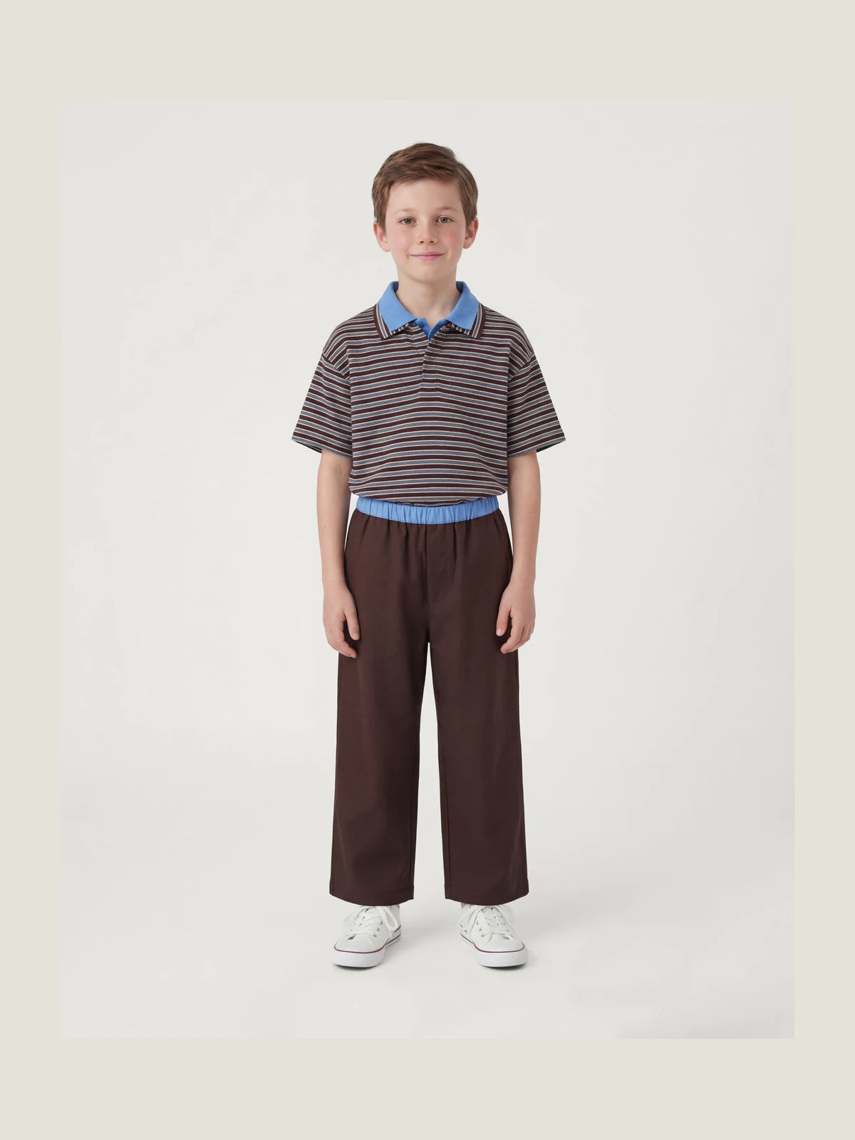 Conjunto de polo a rayas y pantalón Kins Class para niños