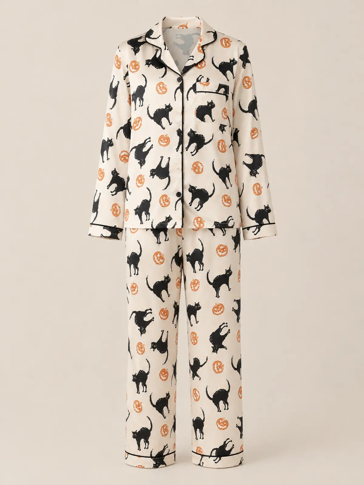 Halloween Pumpkin Print Pajamas