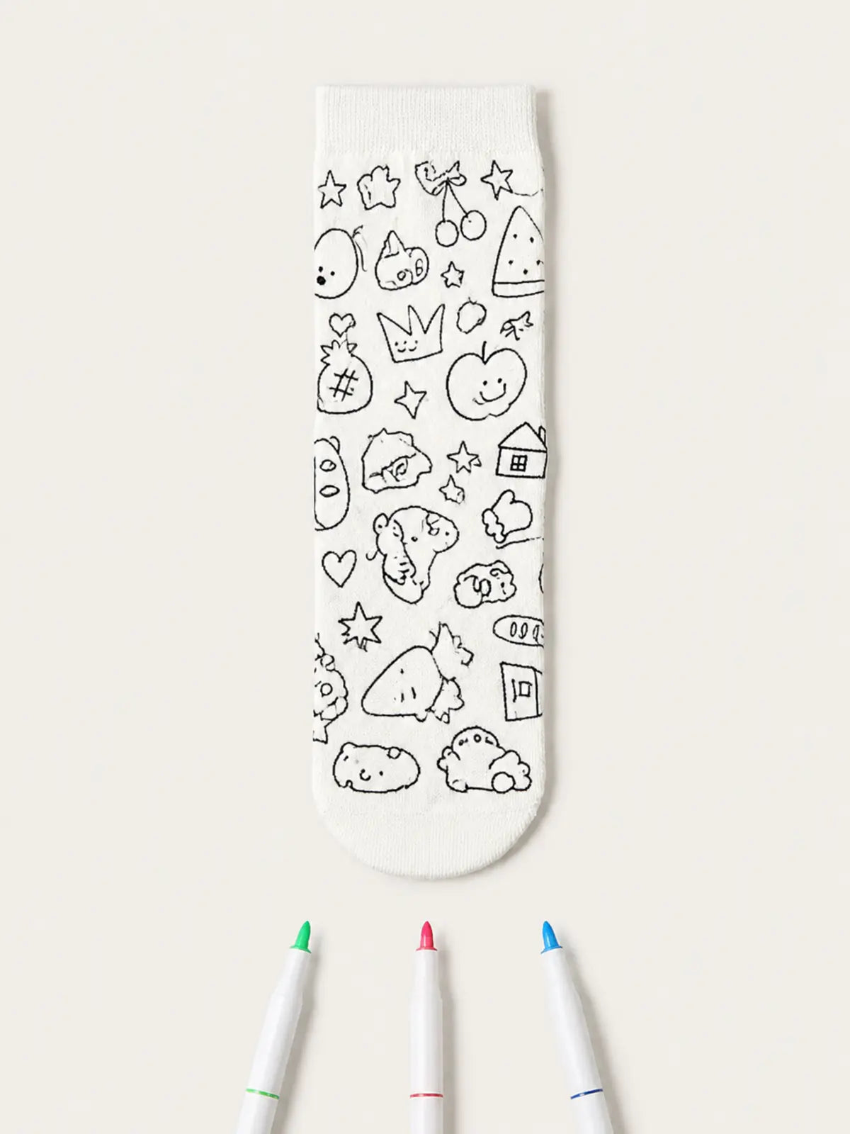 Family DIY Painting Socks Gift Set, Parent‑Child Hand‑Doodle Craft Kit