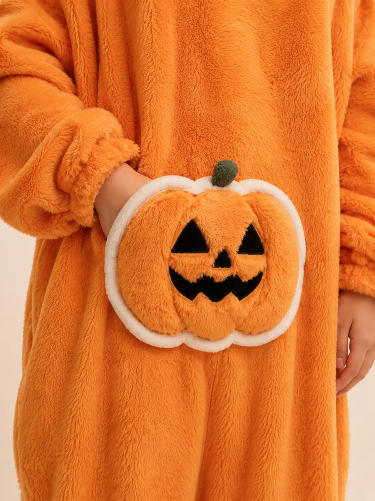 Spooky Funny Halloween Pumpkin One‑Piece Pajama