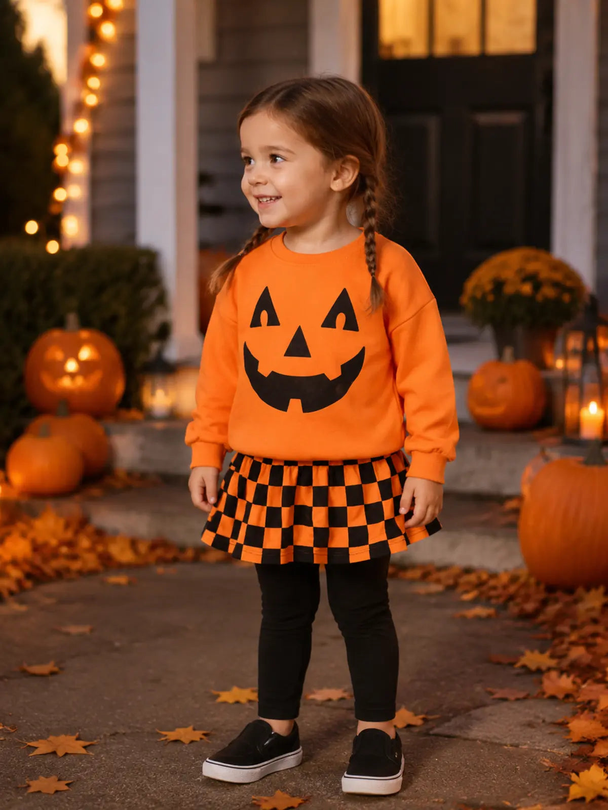 Kids’ Jack-O’-Lantern Halloween Costume Set