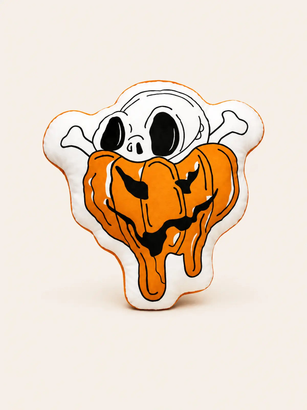Halloween Shaped Plush Pillow, Pumpkin Ghost Grim Reaper Stuffed Doll, Spooky Home Decor Toy
