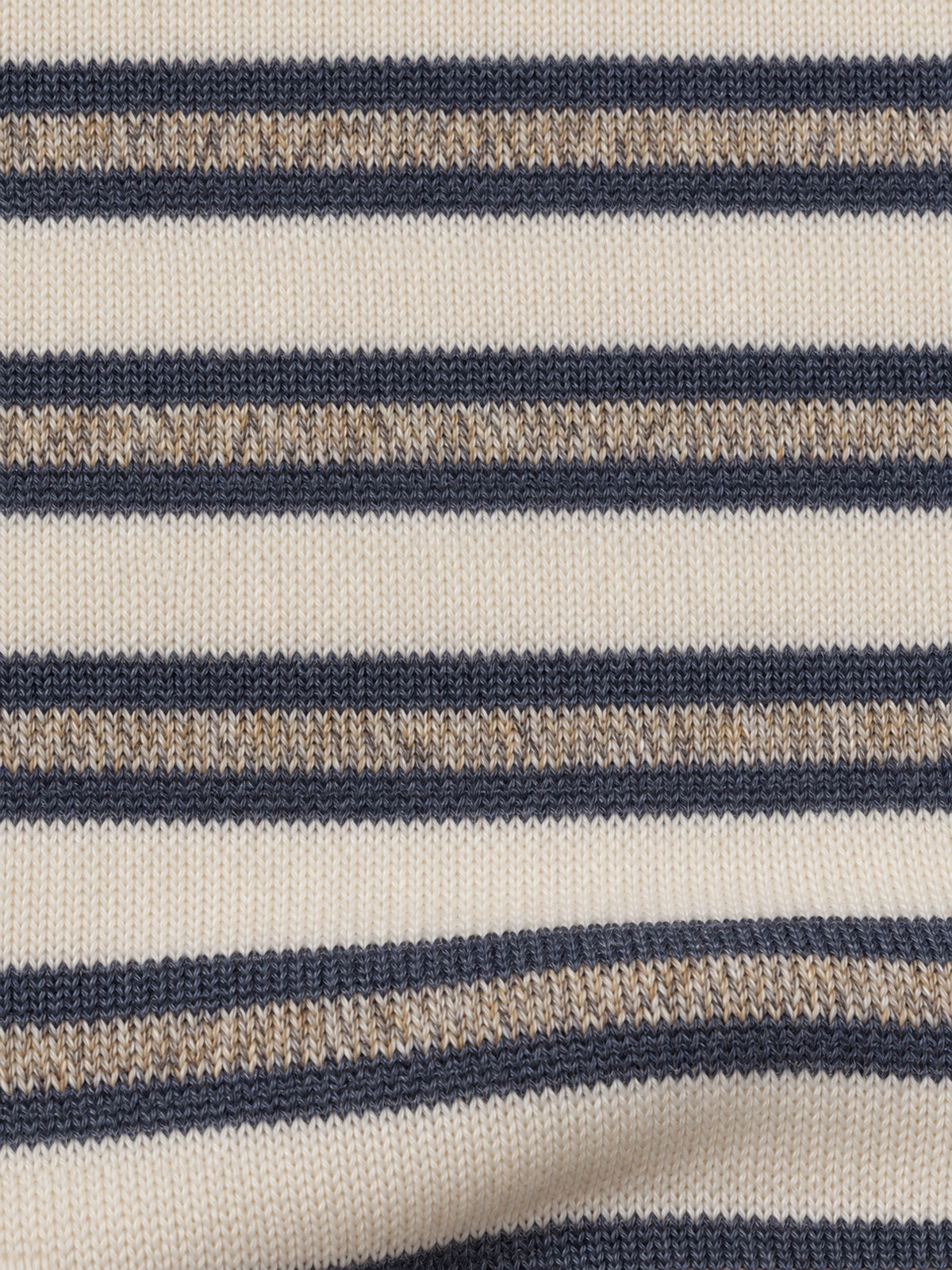 Cream & Charcoal Striped Wool-Blend Adult Onesie