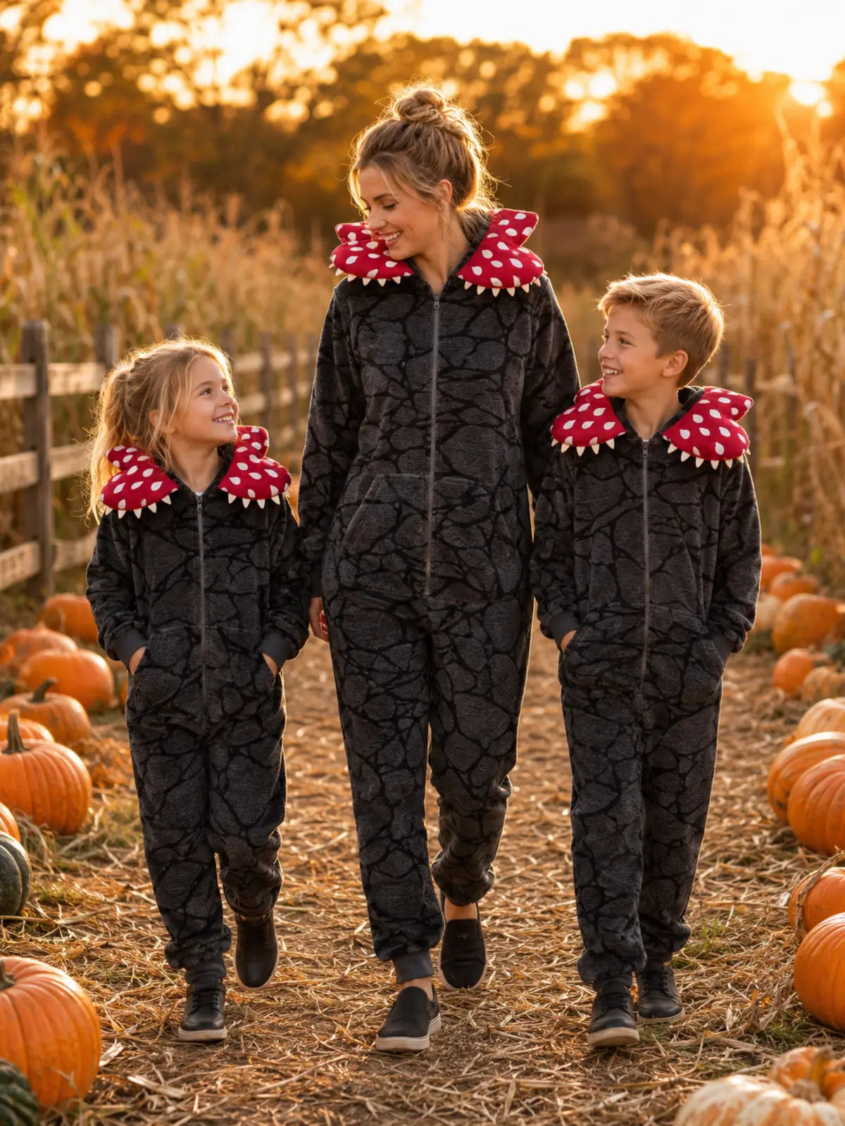 Venus Flytrap Hooded Halloween Onesie Pajamas