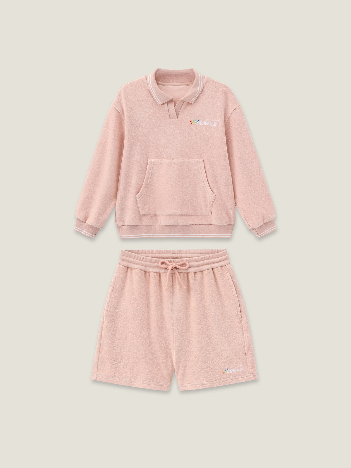 Kid's Pink Sweatshirt Set