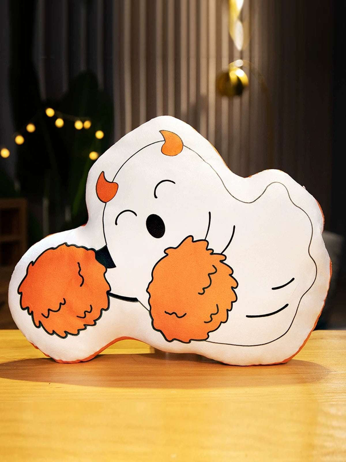 Halloween Shaped Plush Pillow, Pumpkin Ghost Grim Reaper Stuffed Doll, Spooky Home Decor Toy
