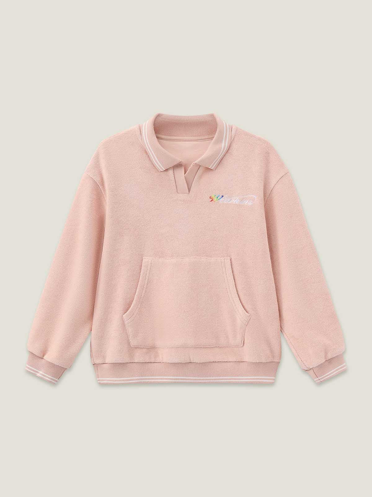 kids-pink-sweatshirt-set