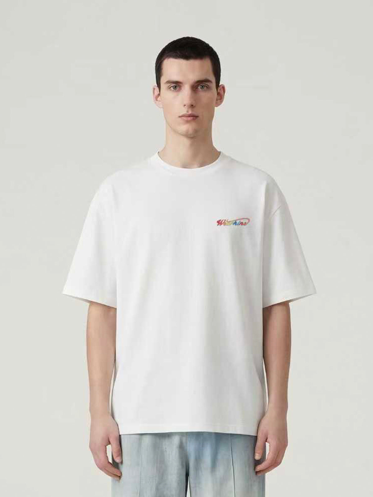 Besticktes T-Shirt- & Jeans-Set der Kins-Klasse für Erwachsene