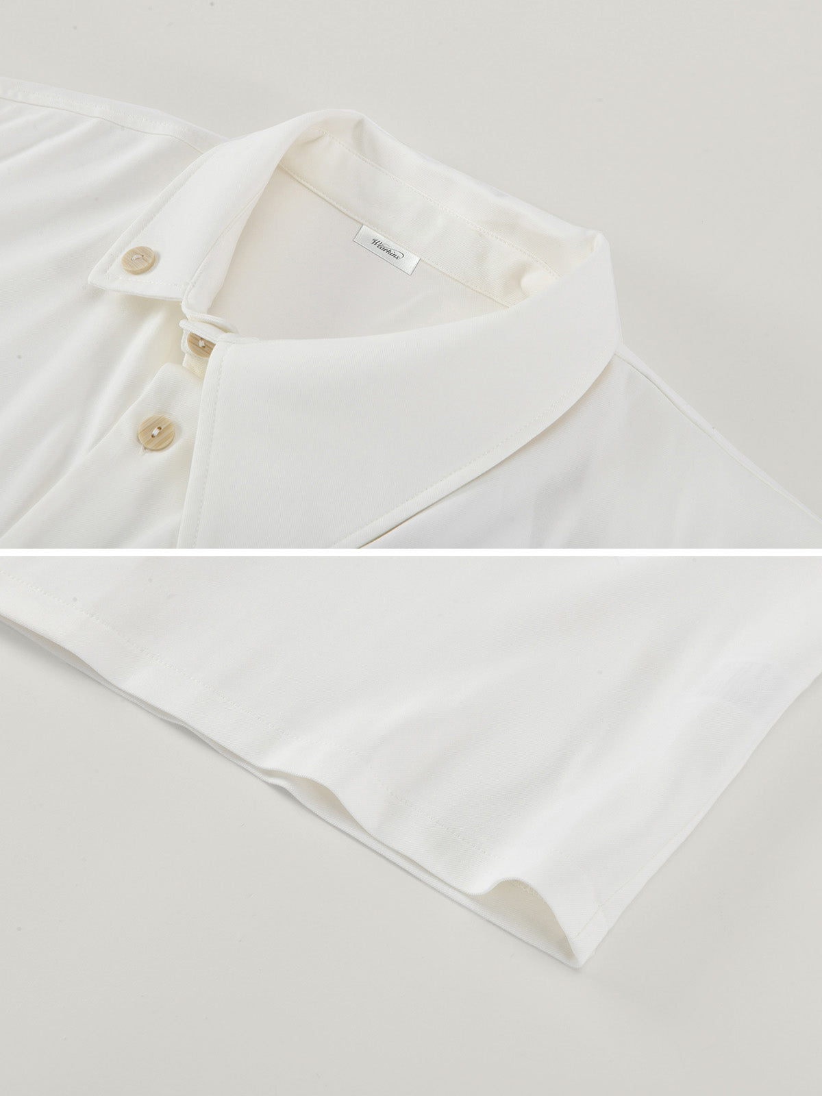 Asymmetric Collar Structured Shirt for Adults|KINS CLASS