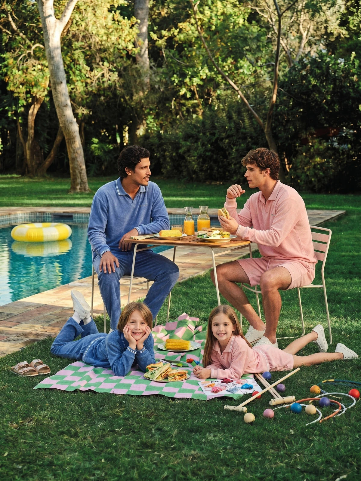 Conjunto familiar Kins Class Supple Theory: Sudadera y pantalones o shorts a juego