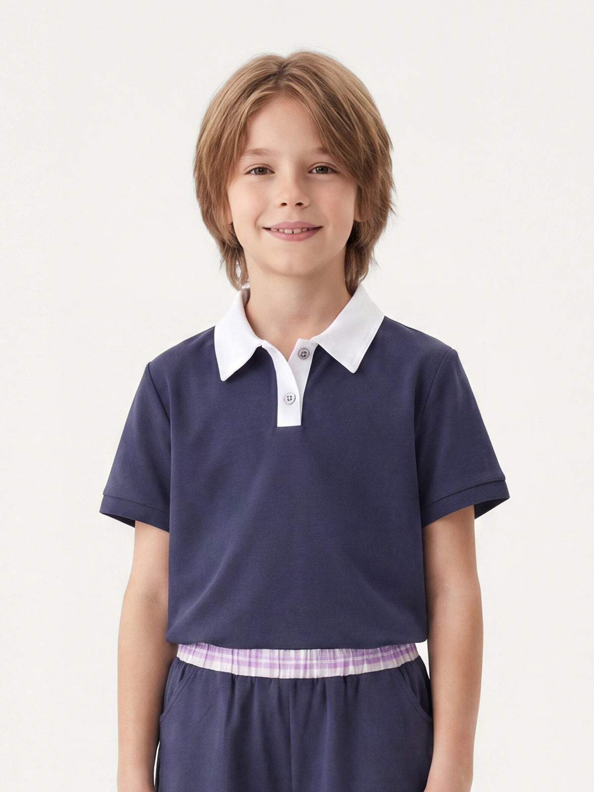 Kins Class Prinzessin Kragen Crop Polo-T-Shirt & Shorts für Kinder