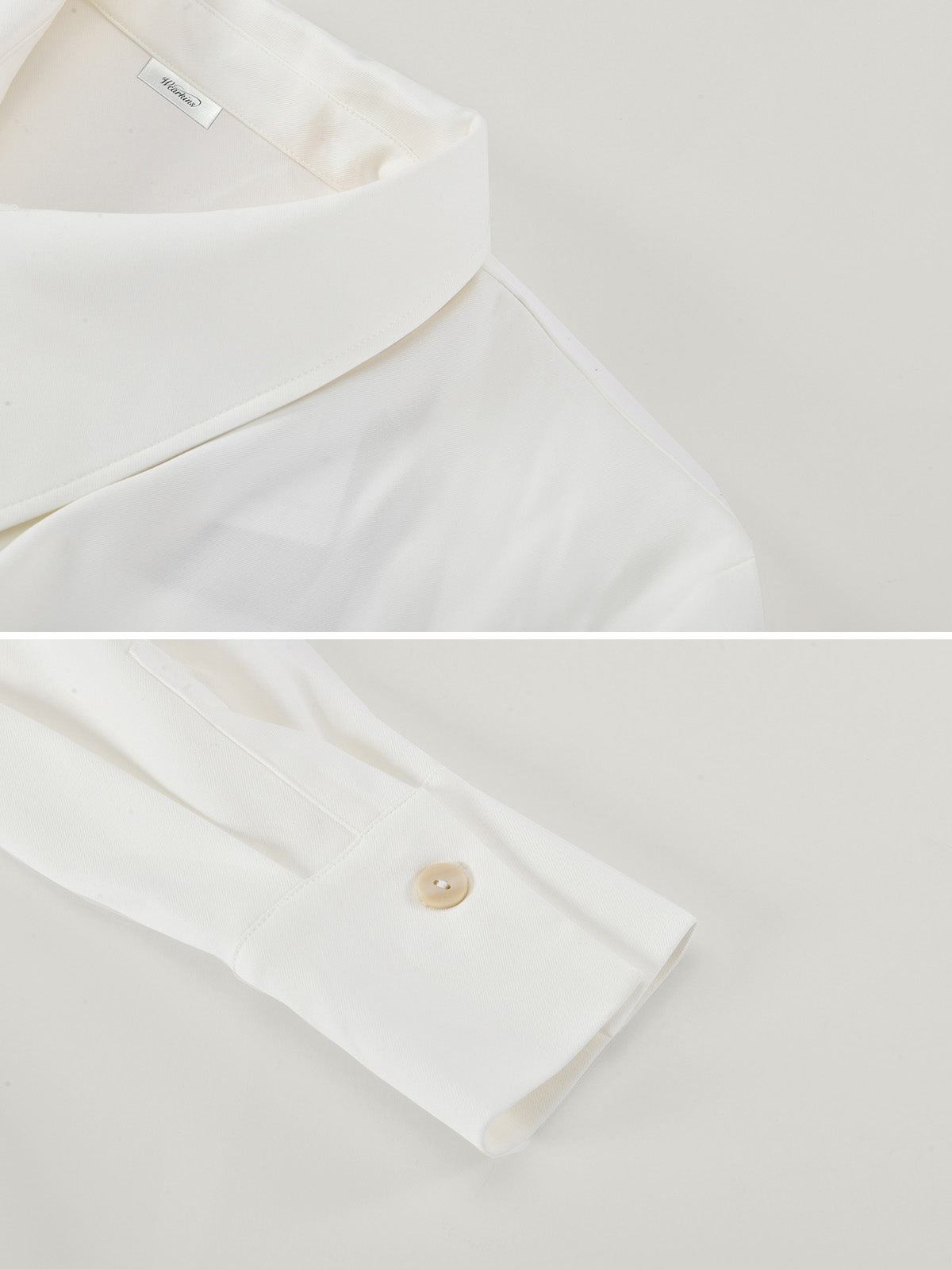 Asymmetric Collar Structured Shirt for Adults|KINS CLASS