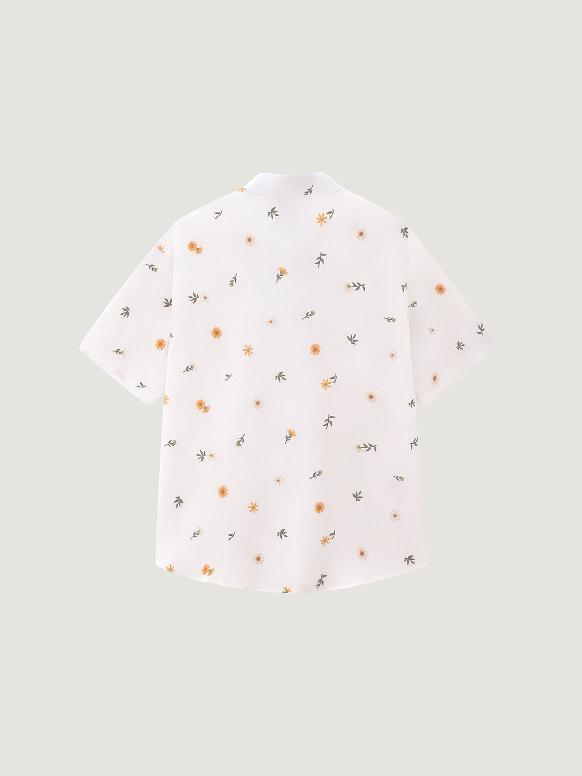 Sunny Escape Embroidery Short Sleeves Shirt For Adults