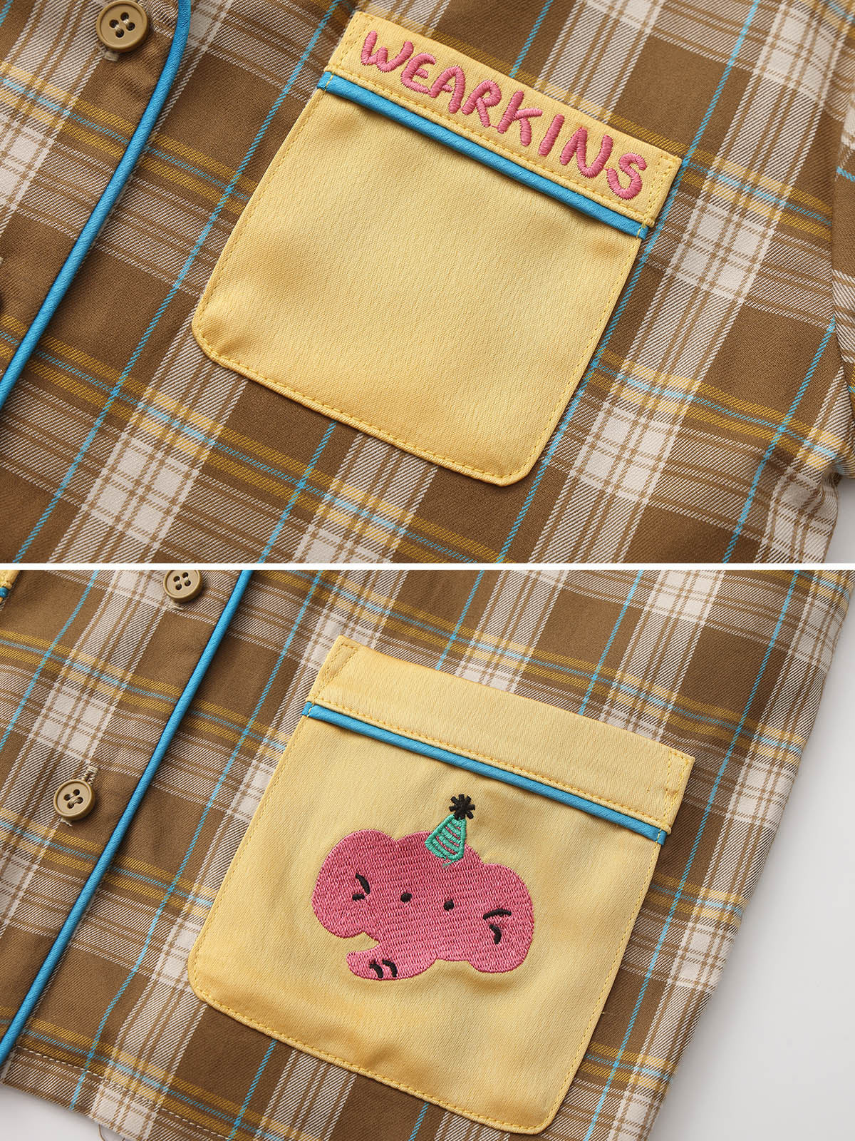 kids-plaid-pajams-suit