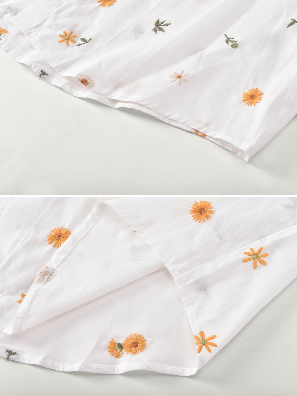 Sunny Escape Embroidery Short Sleeves Shirt For Adults