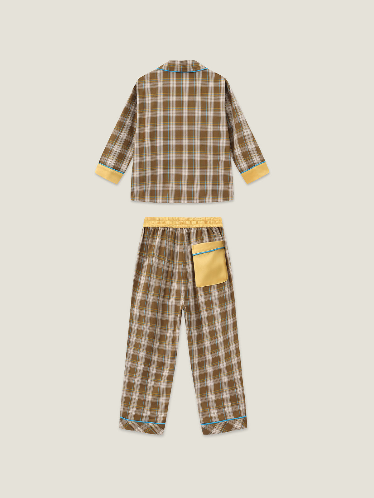 kids-plaid-pajams-suit