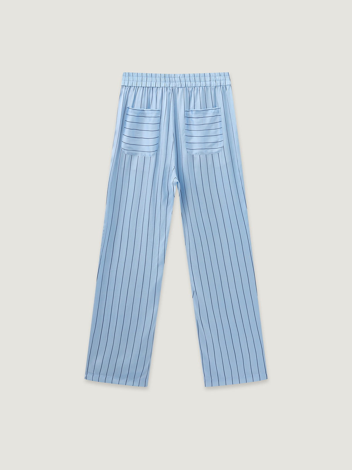 Cozy Nest Silk Striped Pajamas Set For Adults