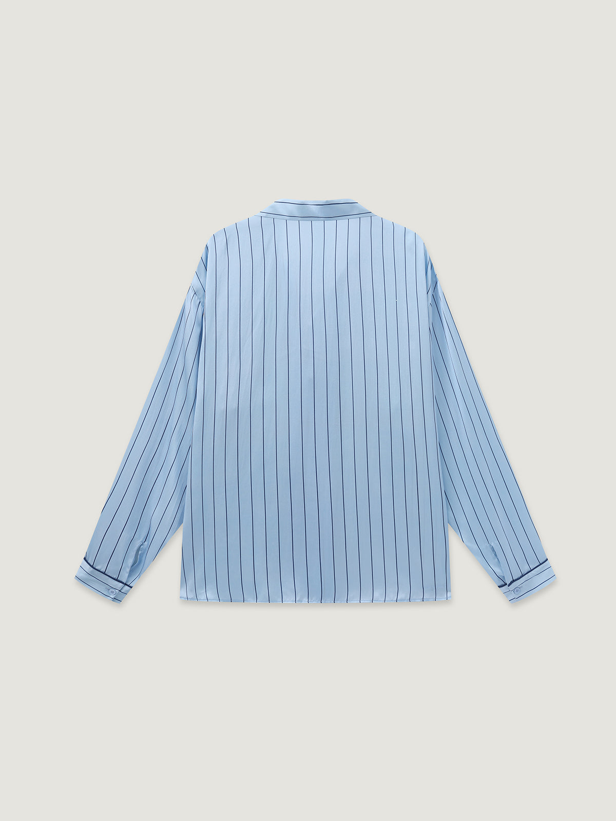 Cozy Nest Silk Striped Pajamas Set For Adults