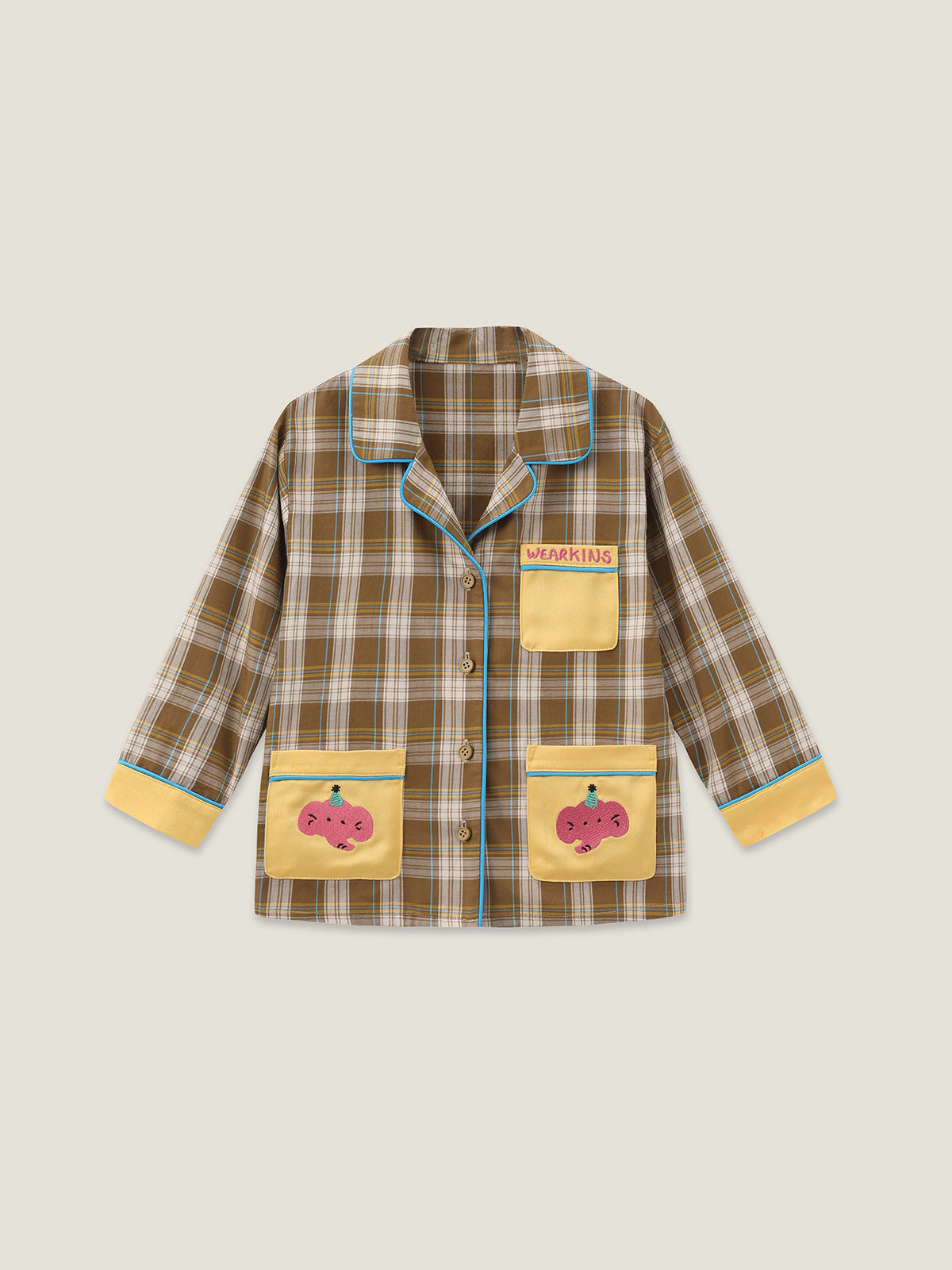 kids-plaid-pajams-suit