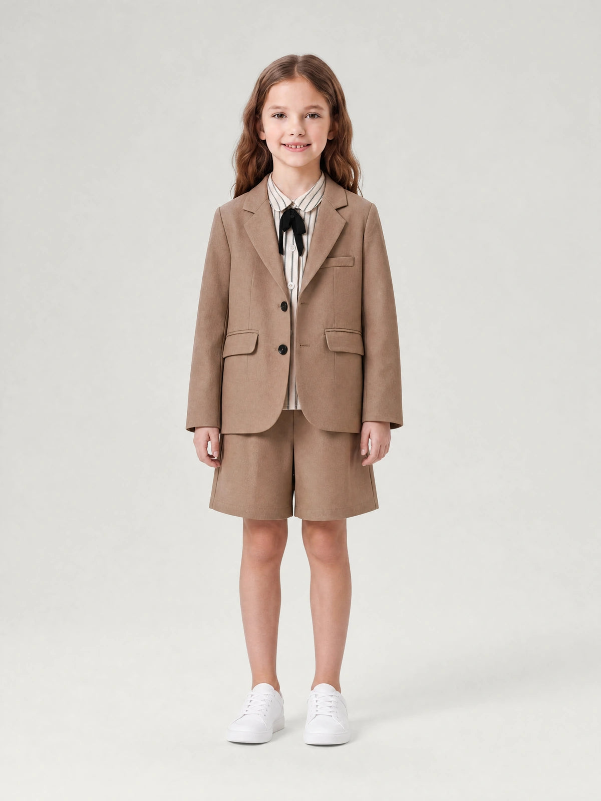 Kids Preppy Blazer Shirt & Shorts Set | KINS CLASS