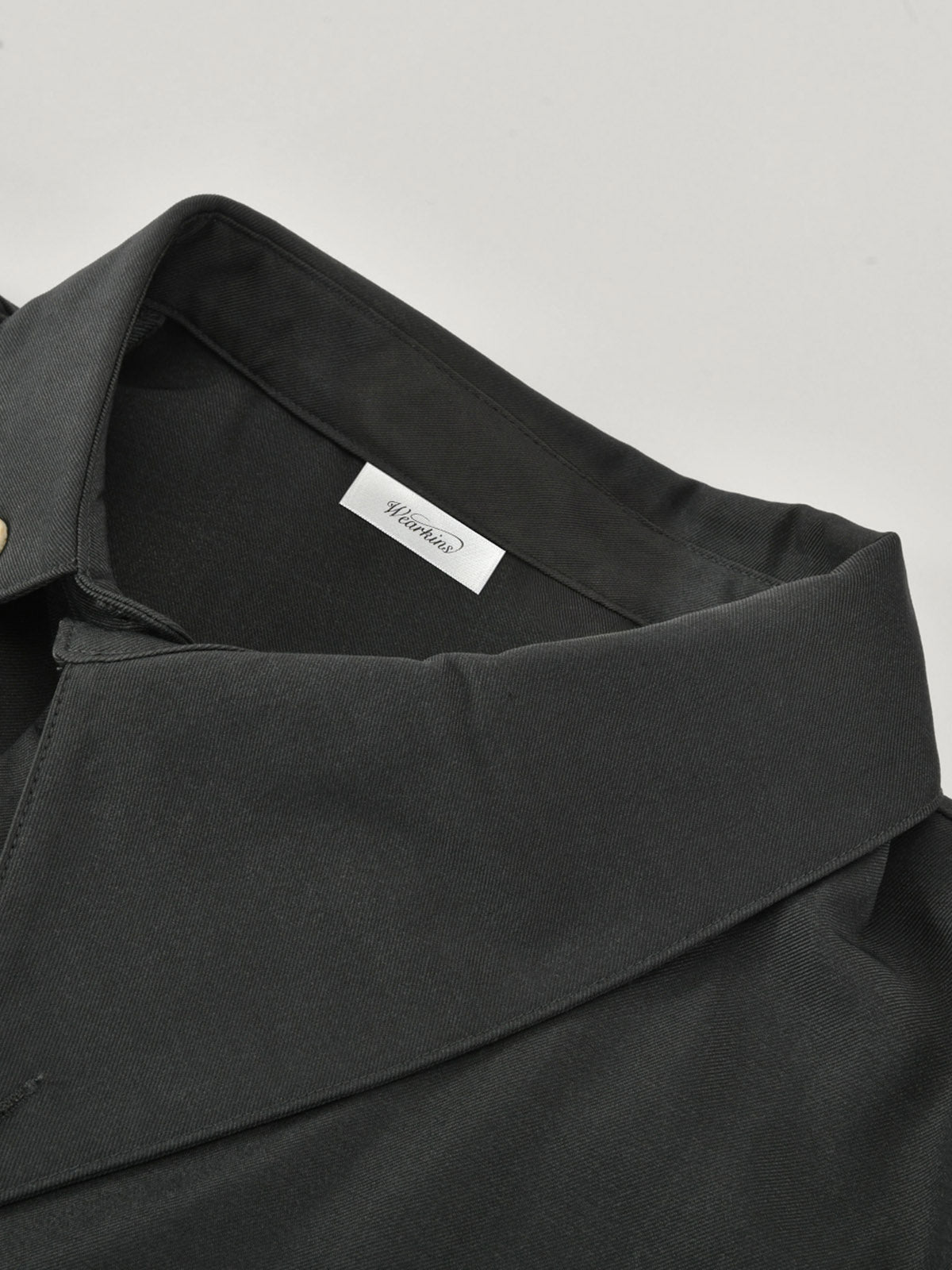 Asymmetric Collar Structured Shirt for Adults|KINS CLASS