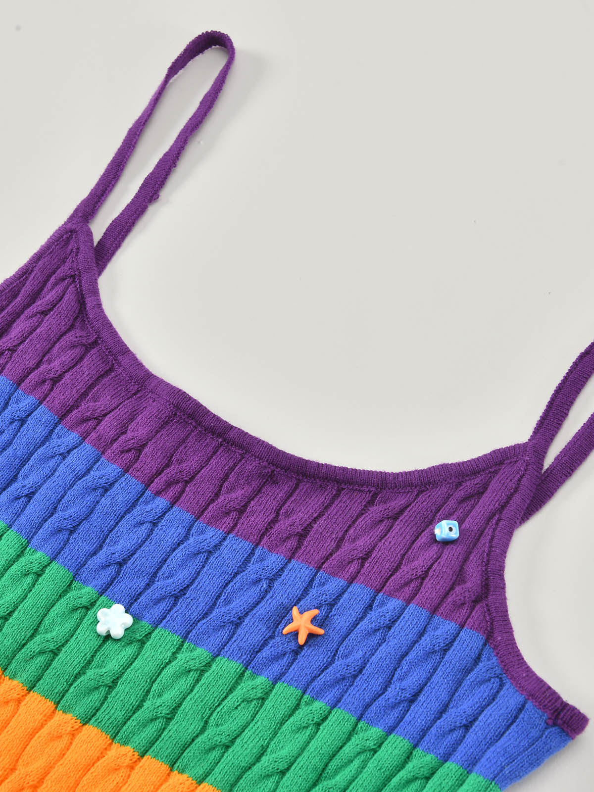 Pride Month Parade Rainbow Crochet Tank Top for Adults