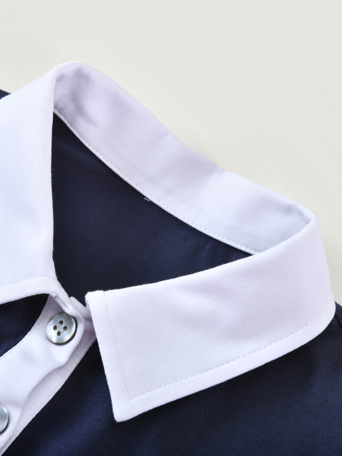 Kins Class Prinzessinnen-Kragen-Crop-Polo-Shirt & bauschiger Minirock für Kinder