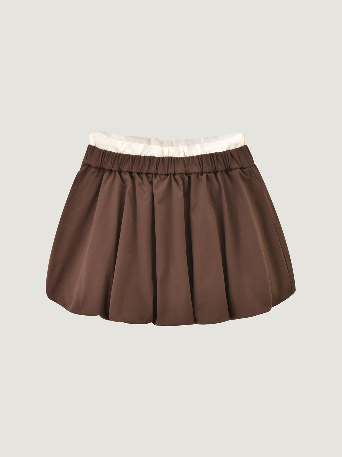 Kins Class Preppy Puffy Hem Mini Skirt For Adults