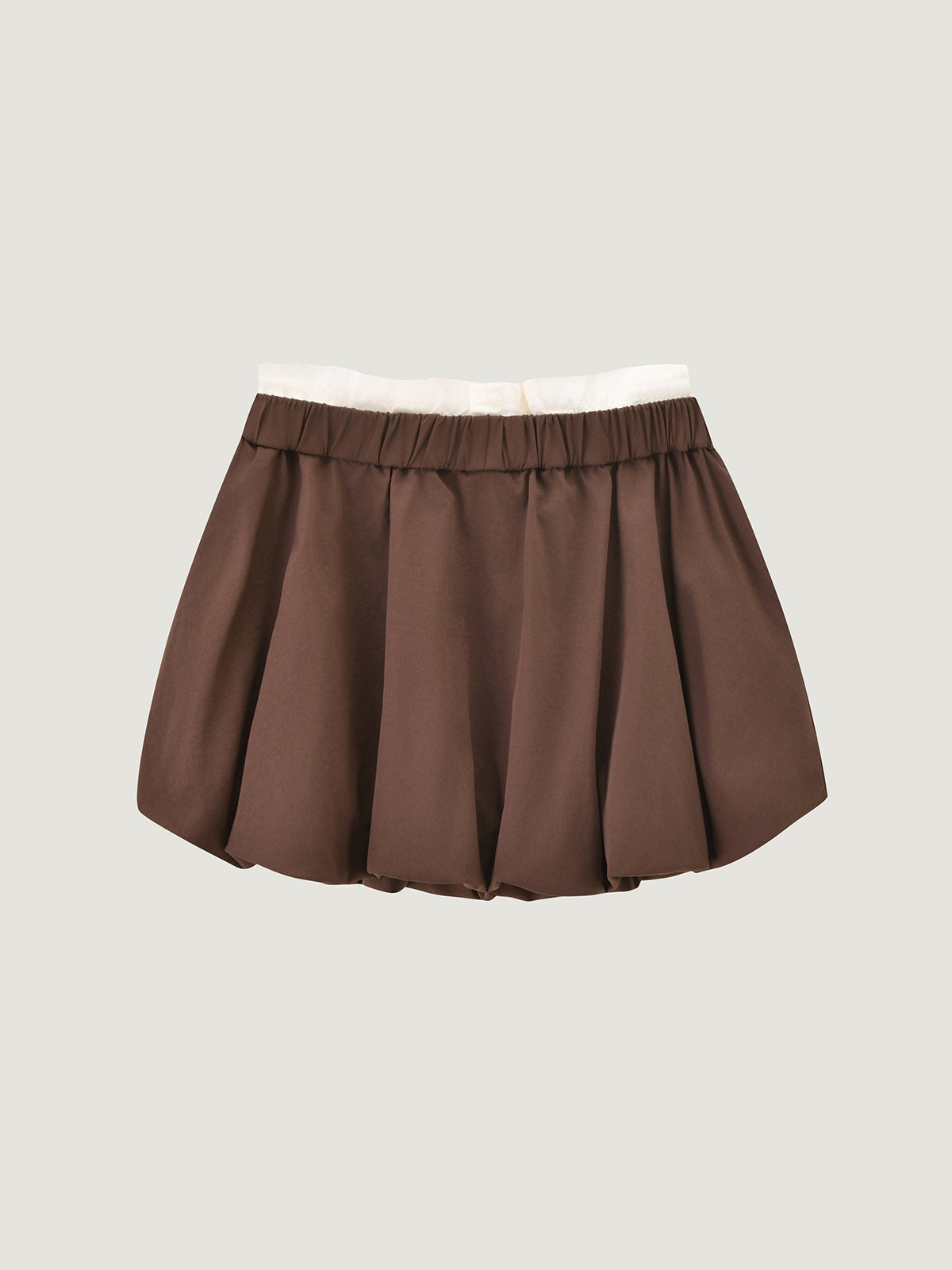 Kins Class Preppy Puffy Hem Mini Skirt For Adults