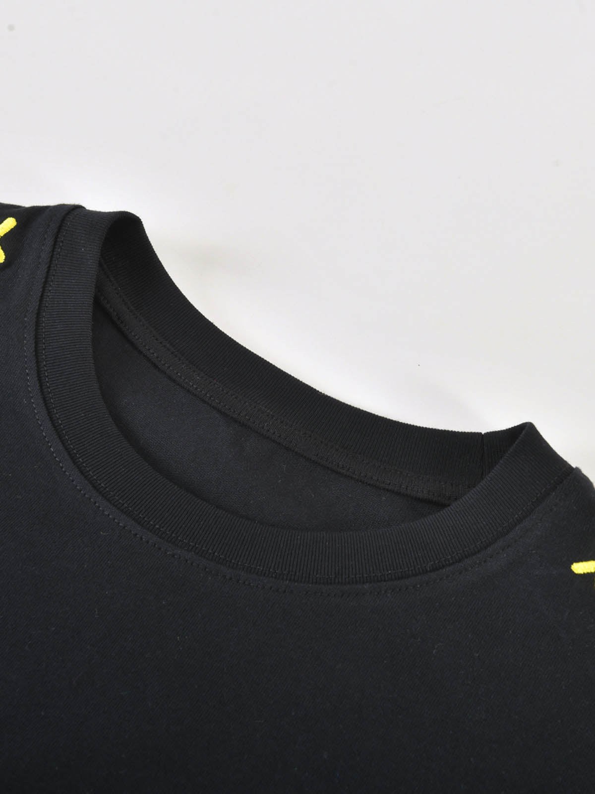 Pride Month Rainbow Embroidered Crew Neck T-Shirt For Adults