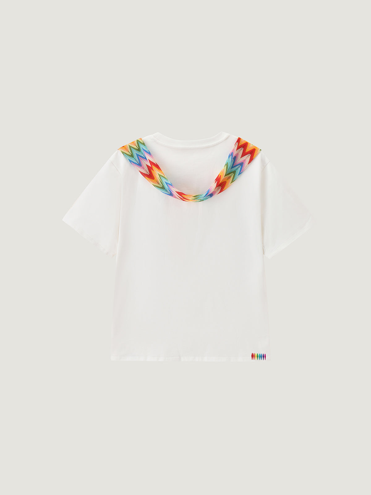 Pride Month Regenbogen-Häkel-T-Shirt für Erwachsene