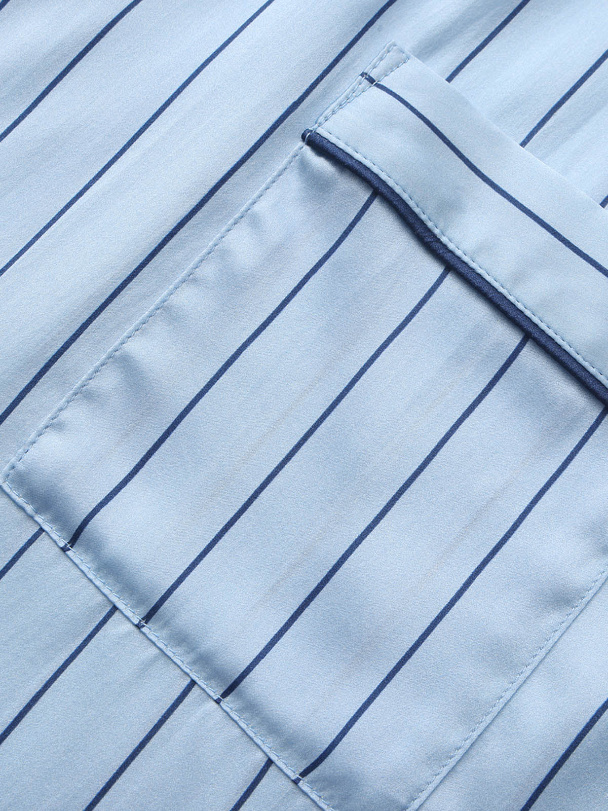 Cozy Nest Silk Striped Pajamas Set For Adults