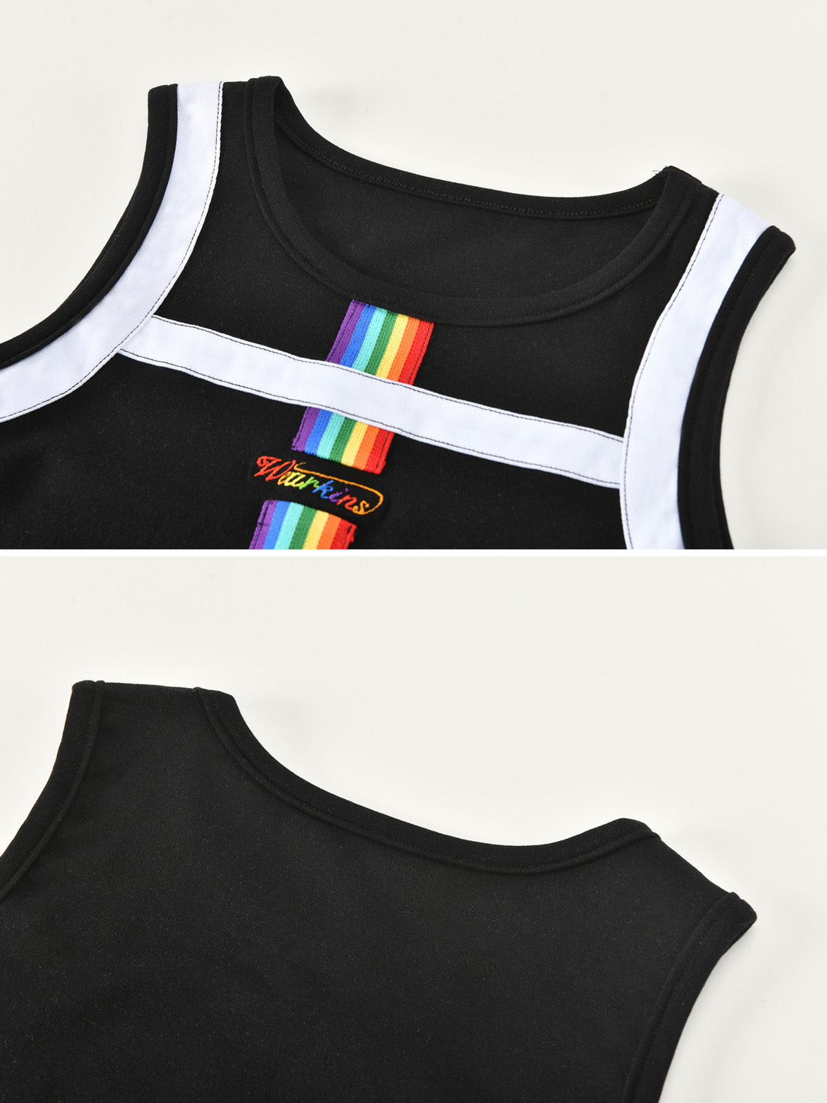 Pride Month Parade Rainbow Stripe Tank Top for Kids