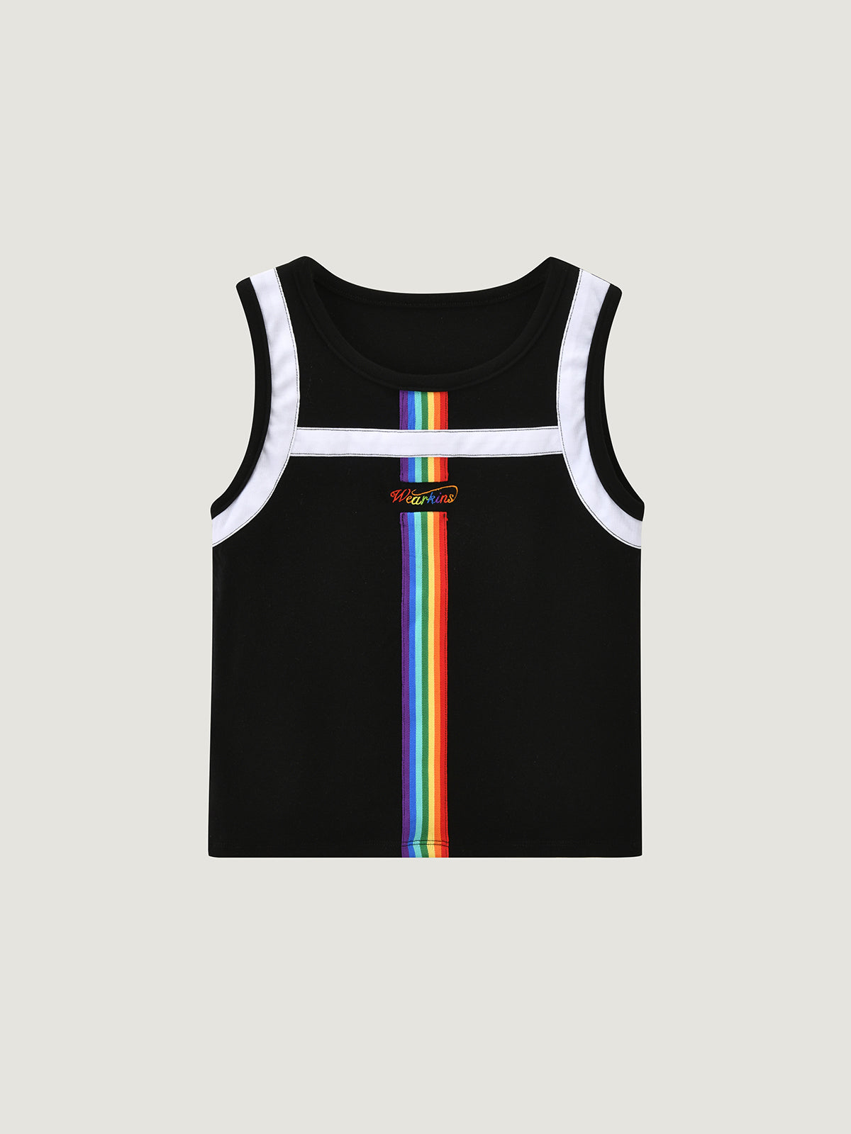 Pride Month Parade Rainbow Stripe Tank Top for Kids