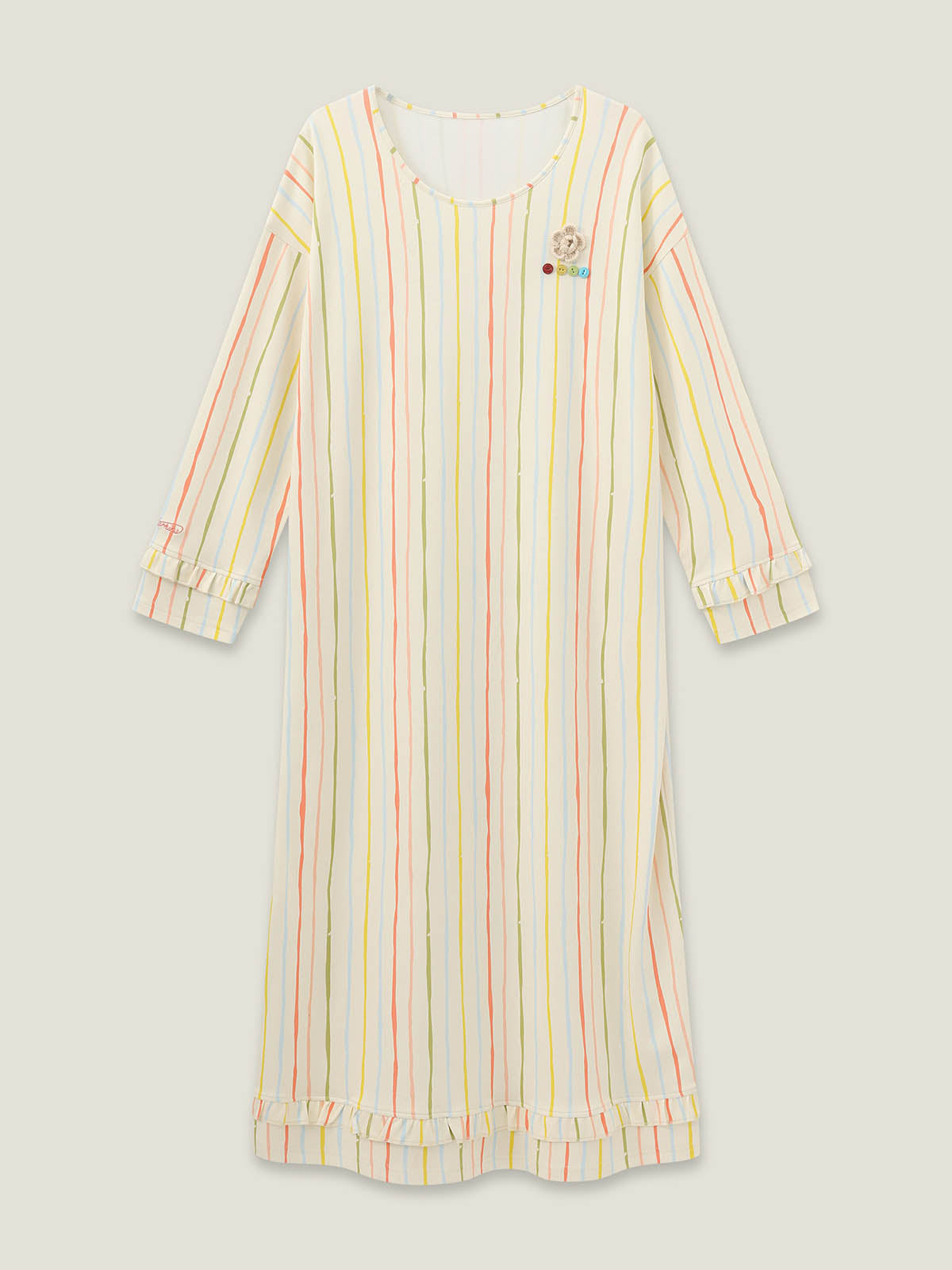 womens-colorful-striped-pajamas-dress