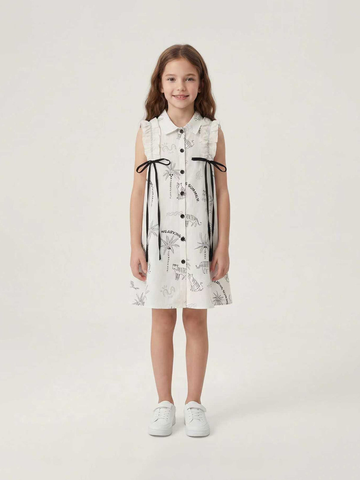 kids-white-bowtie-beach-set