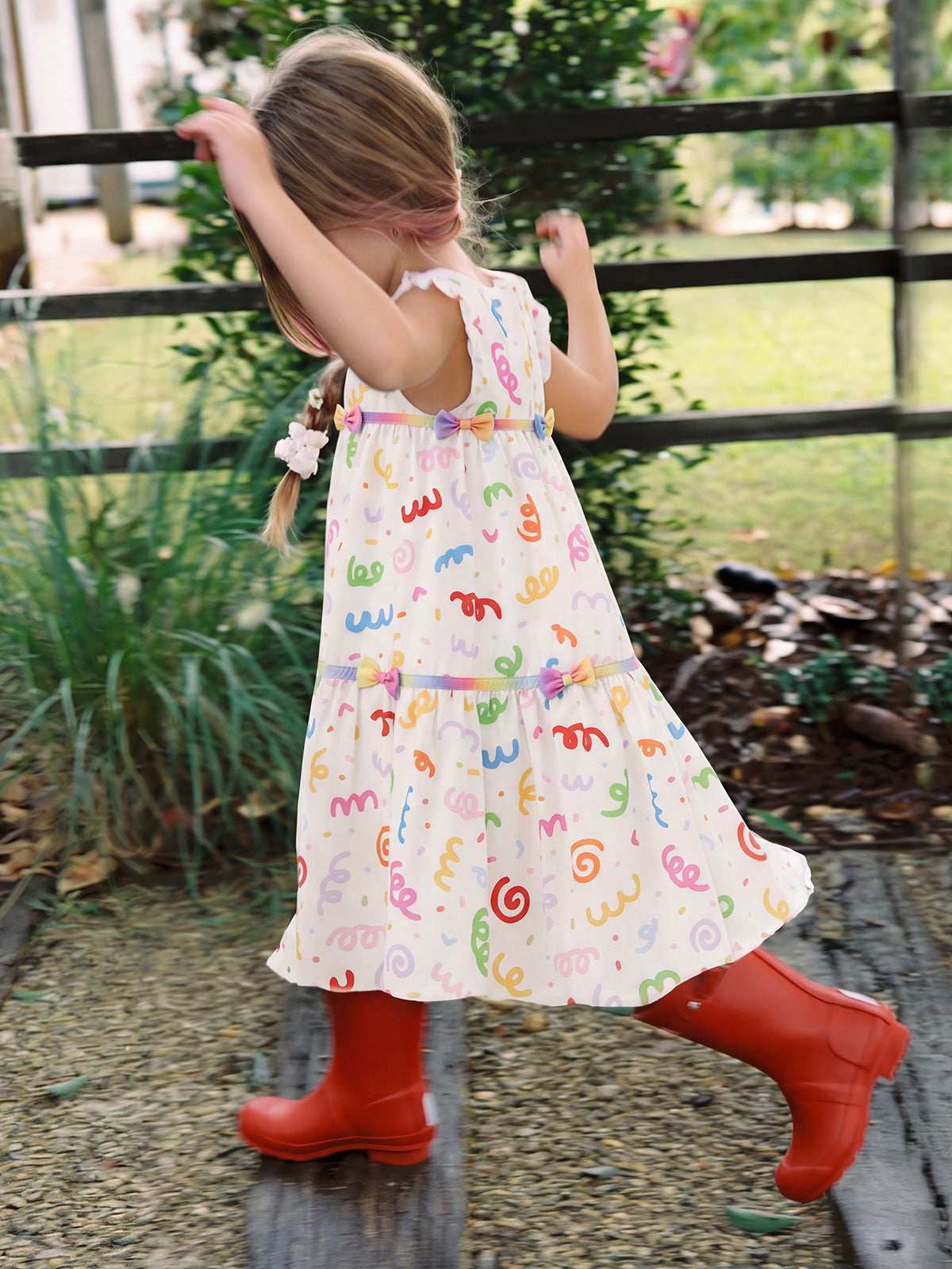 childrens beach dress Kids Expressive Printed | TENCEL Lyocell ST.BARTH.MD.729 and lavender—this handmade dress Iconic Mini Dress ~ Size:8-9