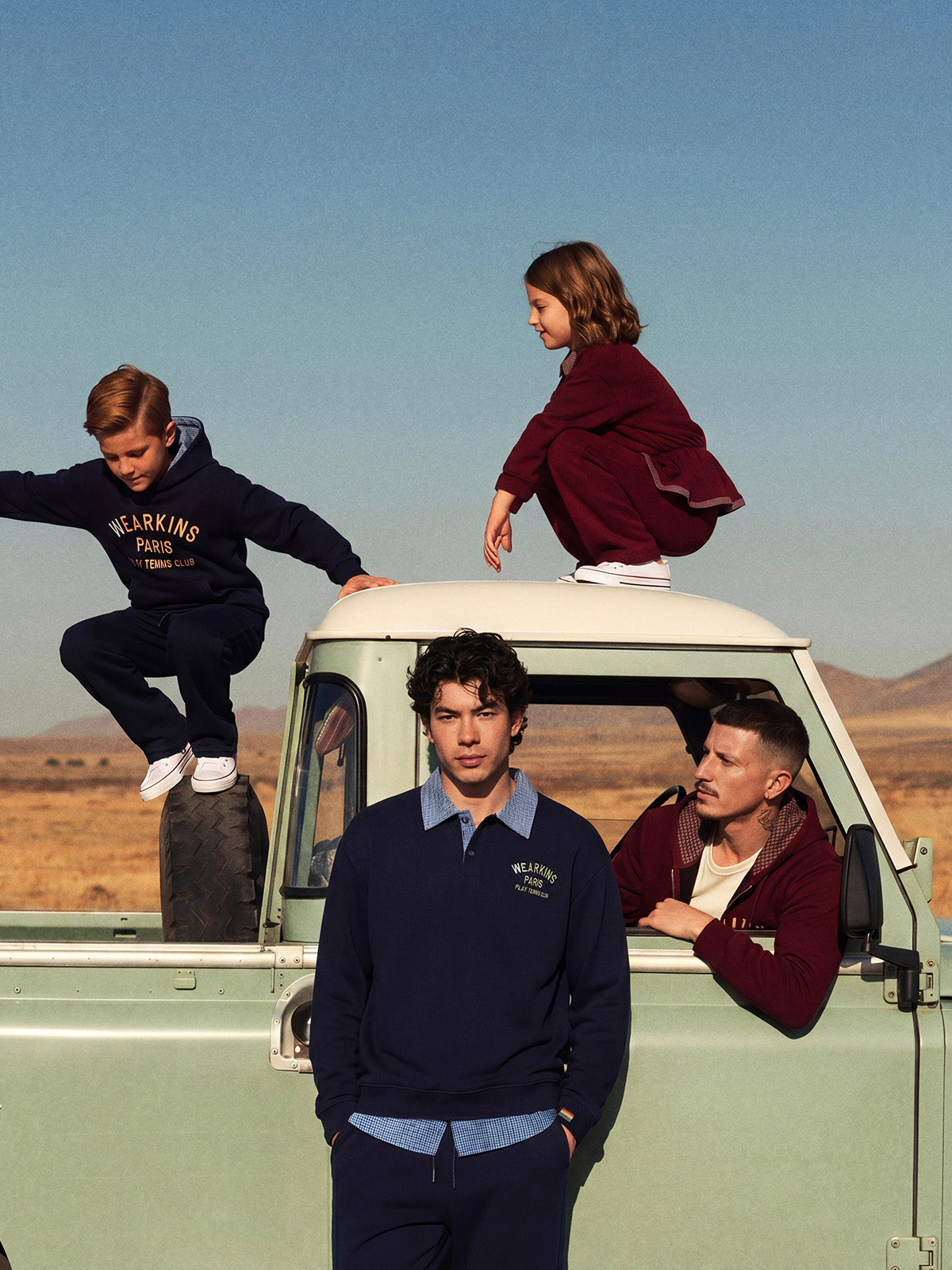 Family Matching Set – Sweatshirt & Hoodie with Tee Pants or Shorts | KINS CLASS DURAFLOW