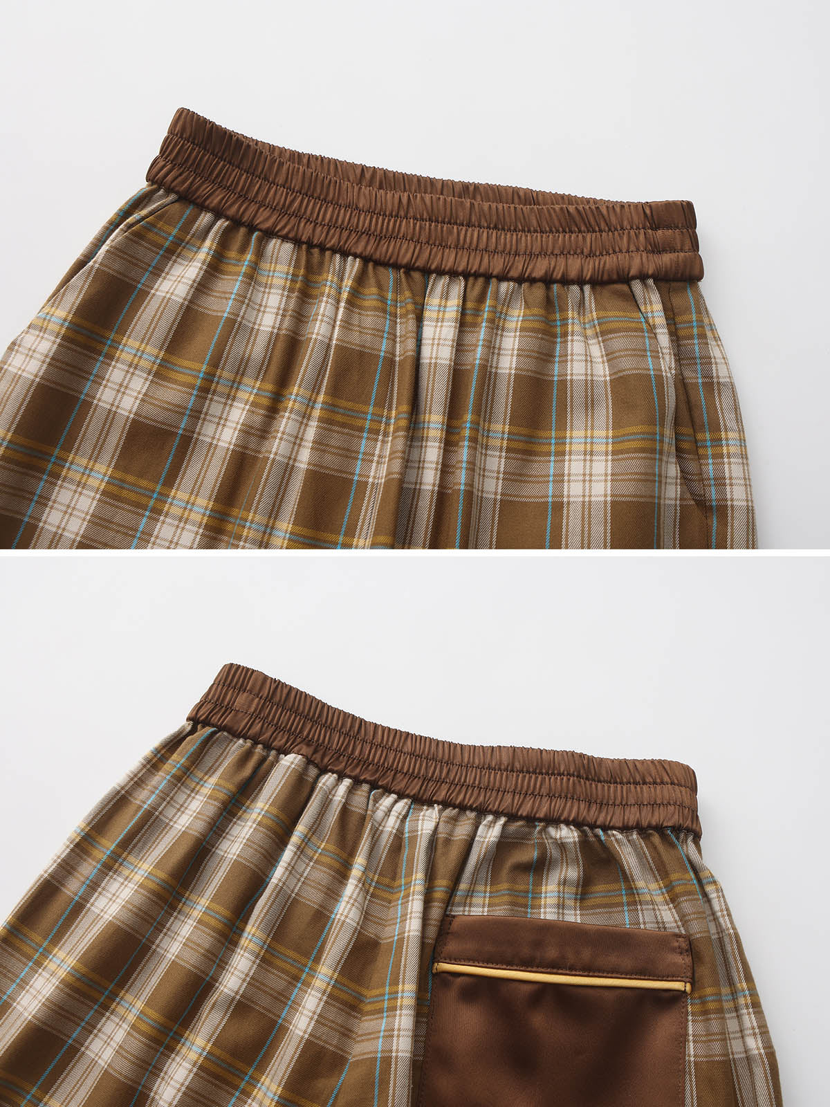 kids-brown-plaid-pajamas