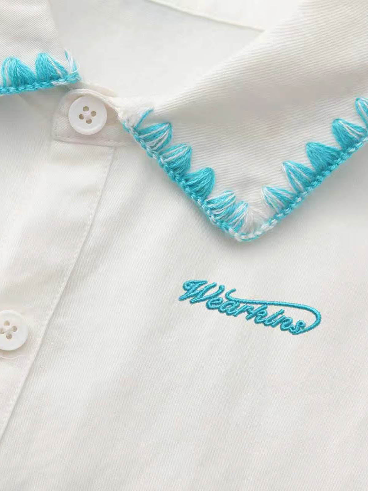 Sunny Escape Expressive Picot Edge Shirt & Shorts Set For Kids