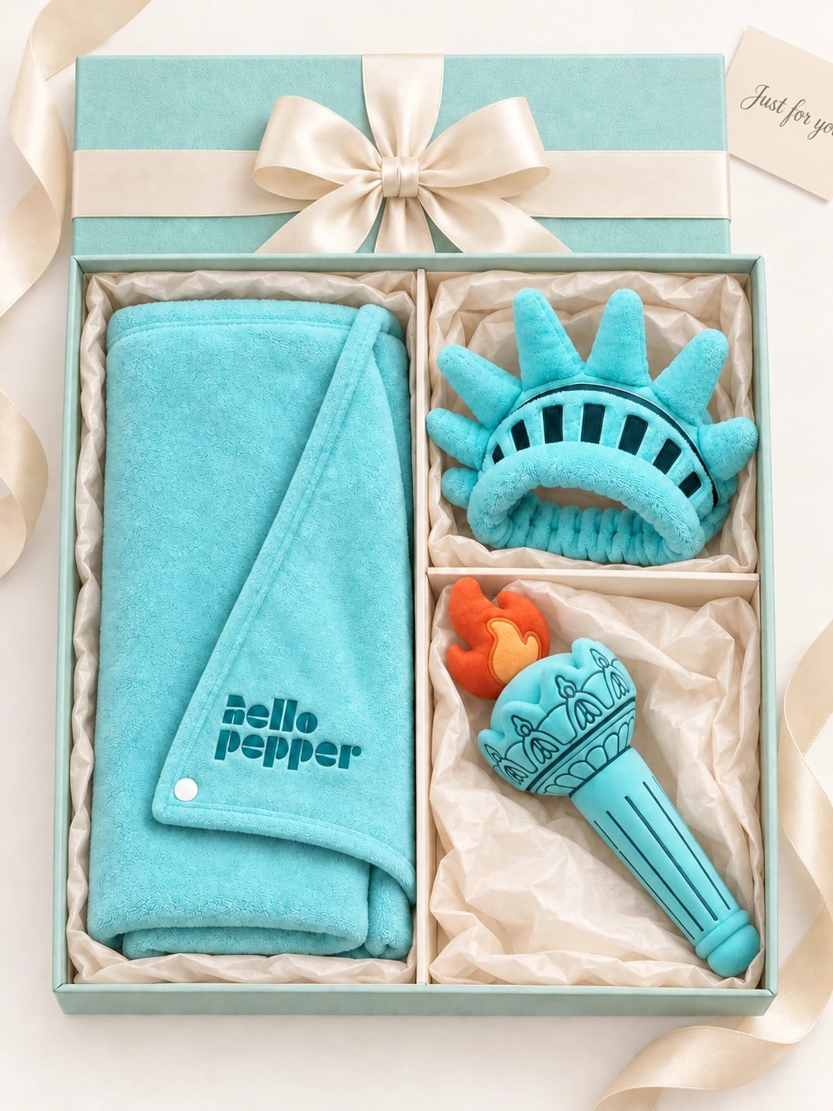Statue of Liberty Costume Robe Set with Crown & Plush Torch