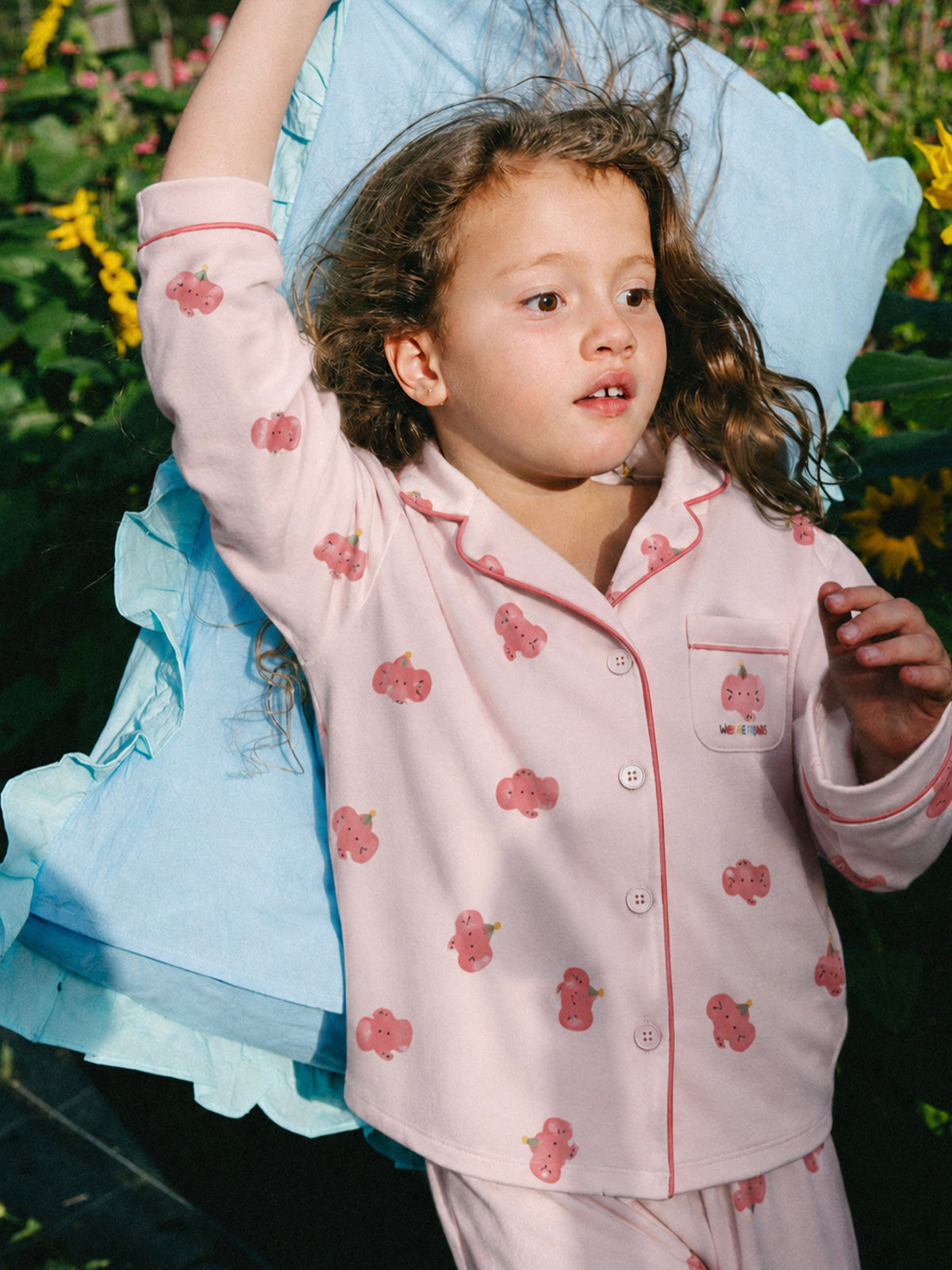 Elephant Printed Pajamas Set For Kid | COZY NEST