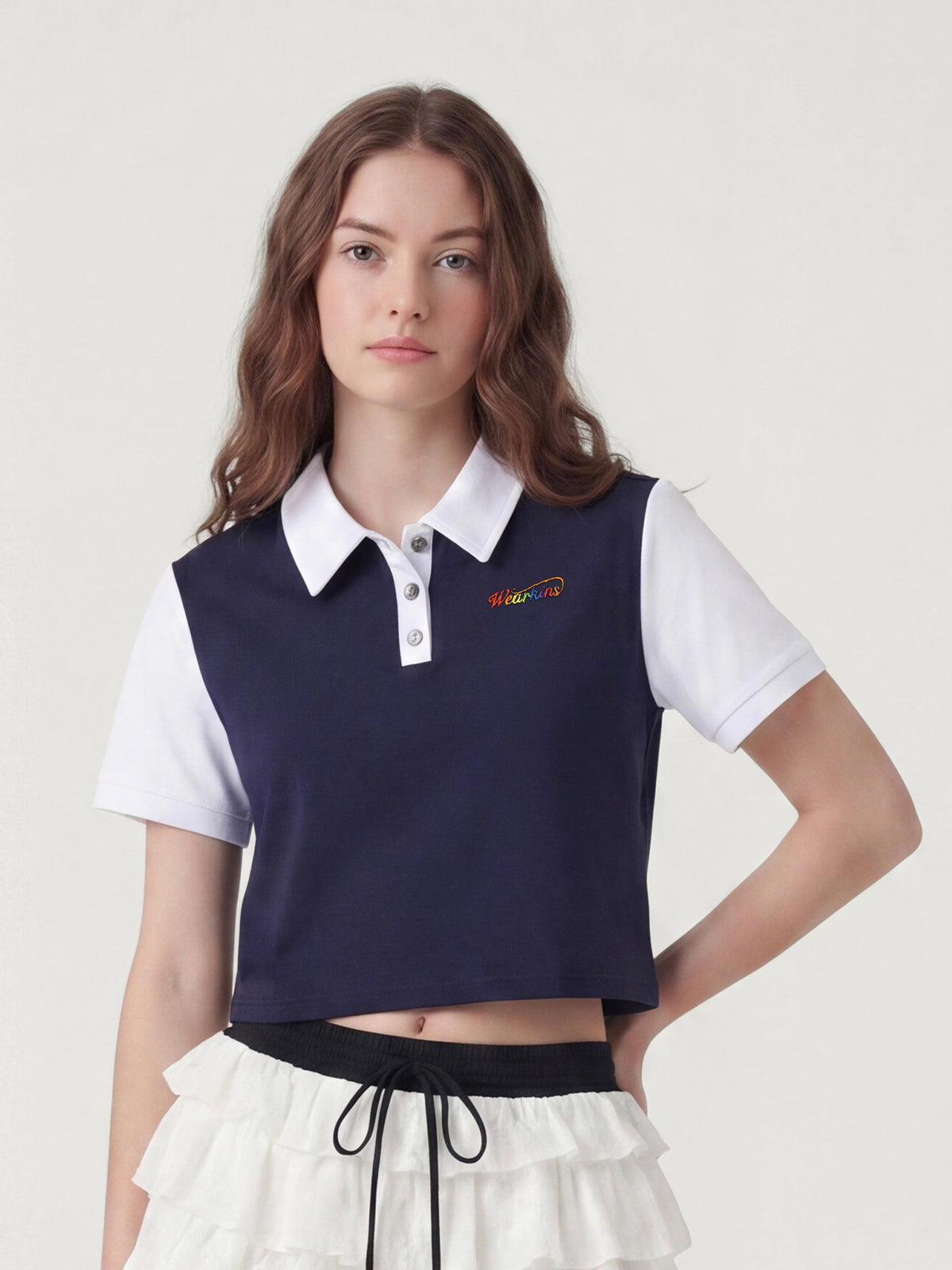 Prinzessin Kragen Familie passende bauchfreie Polo T-Shirts für Erwachsene | KINS CLASS