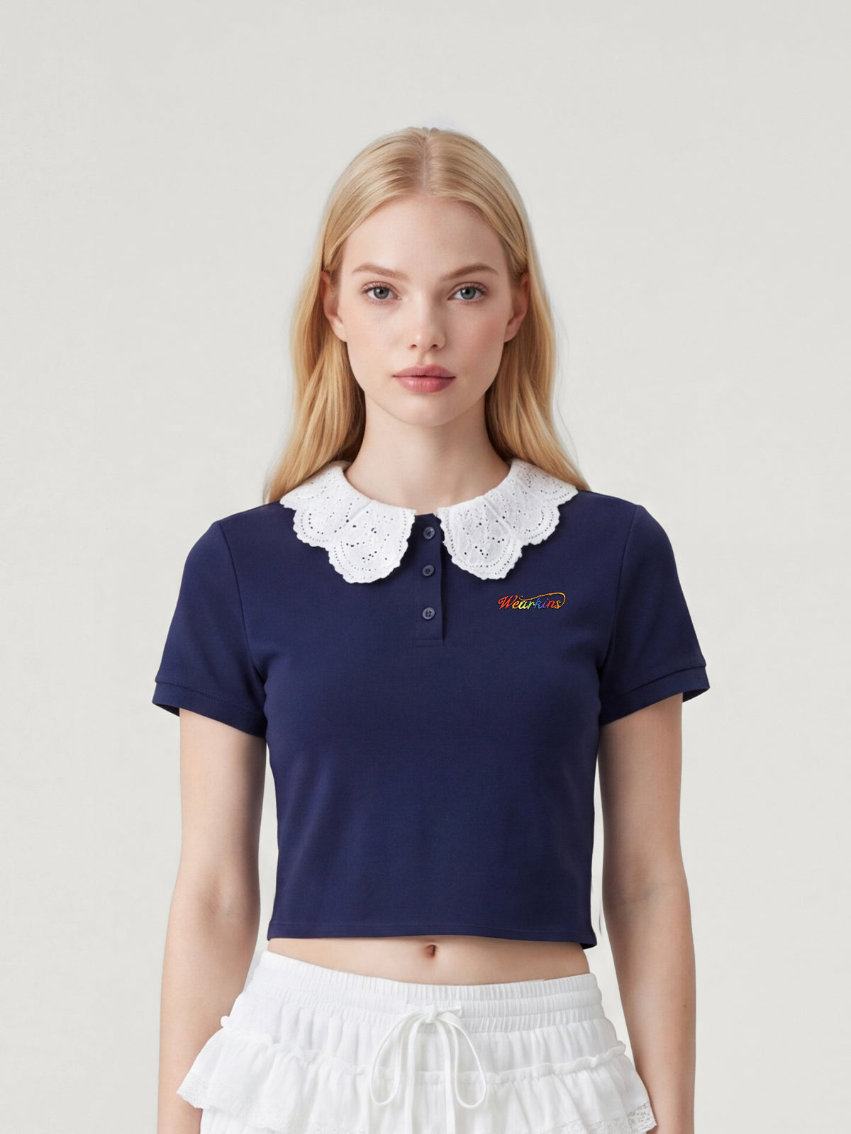 Prinzessin Kragen Familie passende bauchfreie Polo T-Shirts für Erwachsene | KINS CLASS