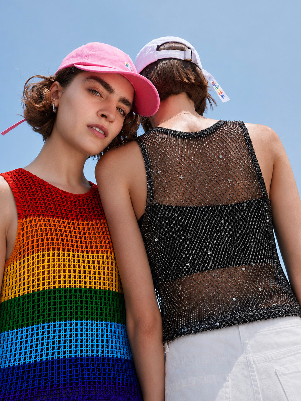 Pride Rainbow Crochet Tank Top – LGBTQ+ Sleeveless Crop Top For Pride
