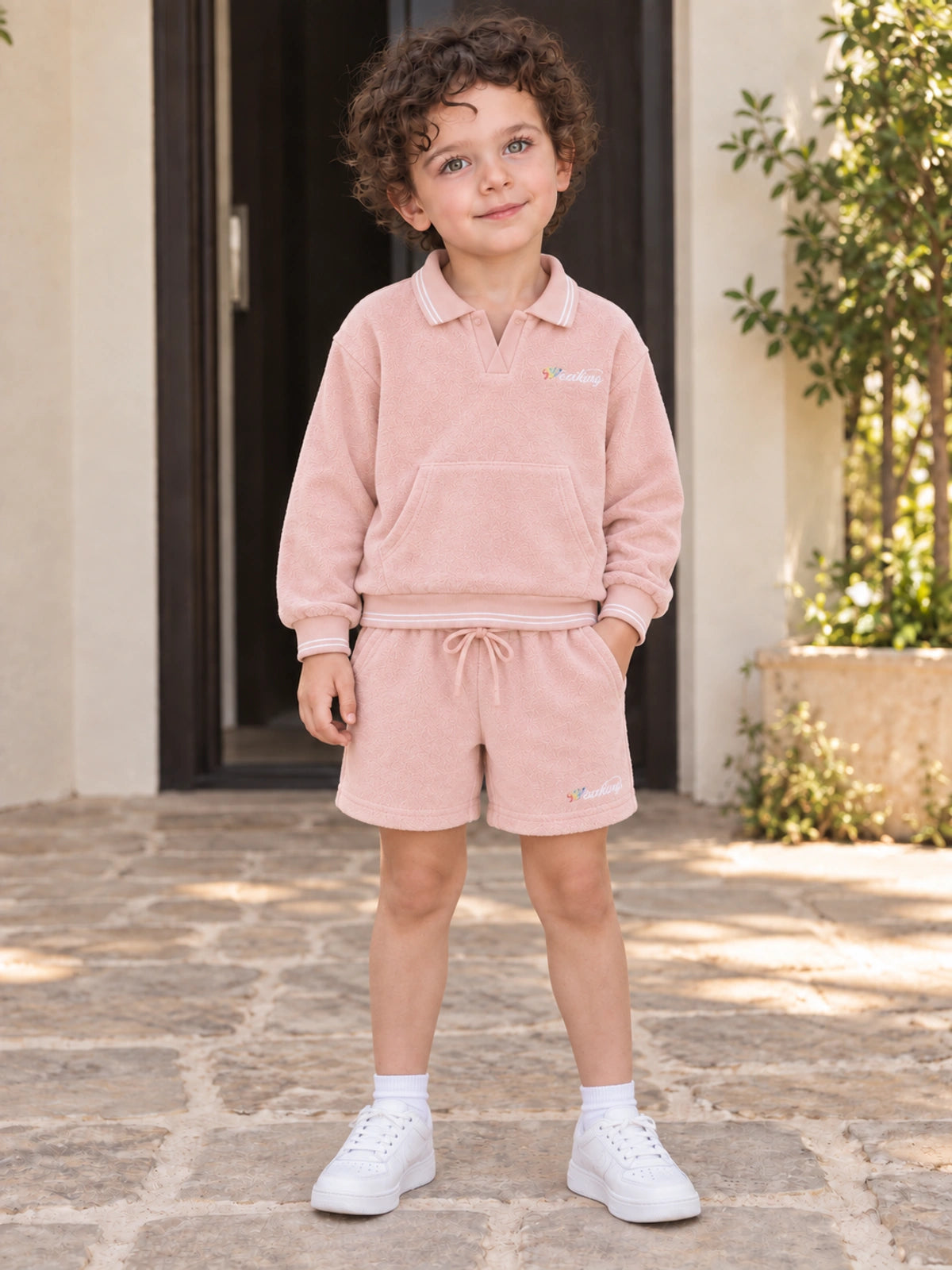 Conjunto de Sudadera y Pantalón Corto Supple Theory de Kins para Niños