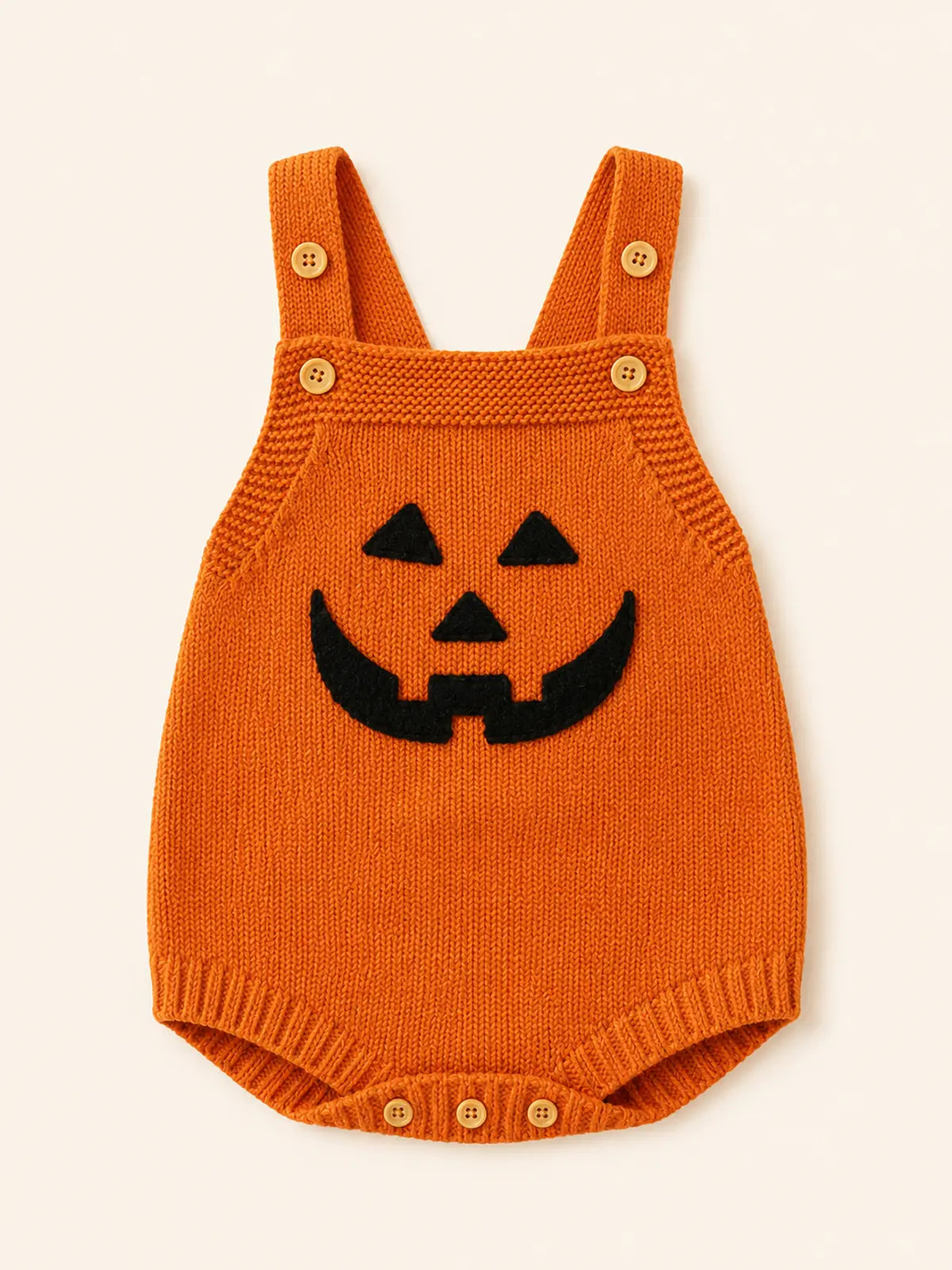Baby Halloween Embroidered Suspender Romper