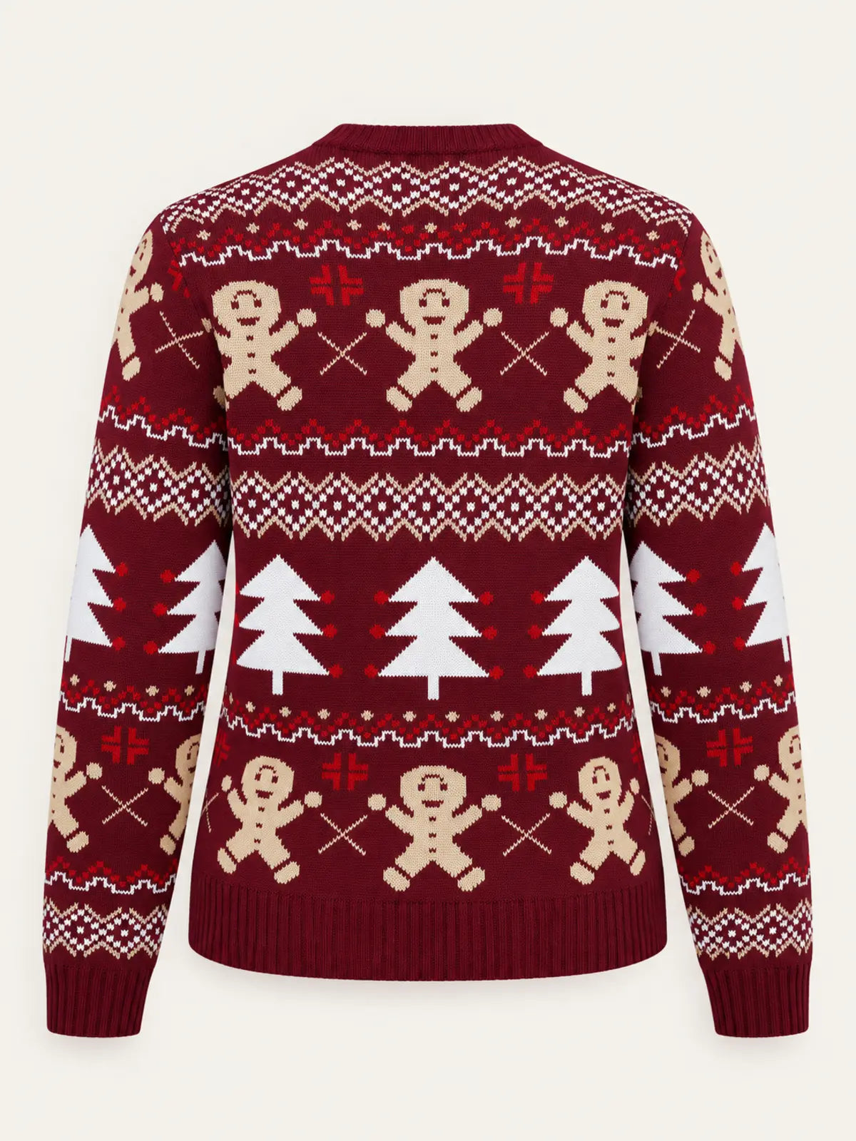 Gingerbread Man Christmas Jacquard Sweater
