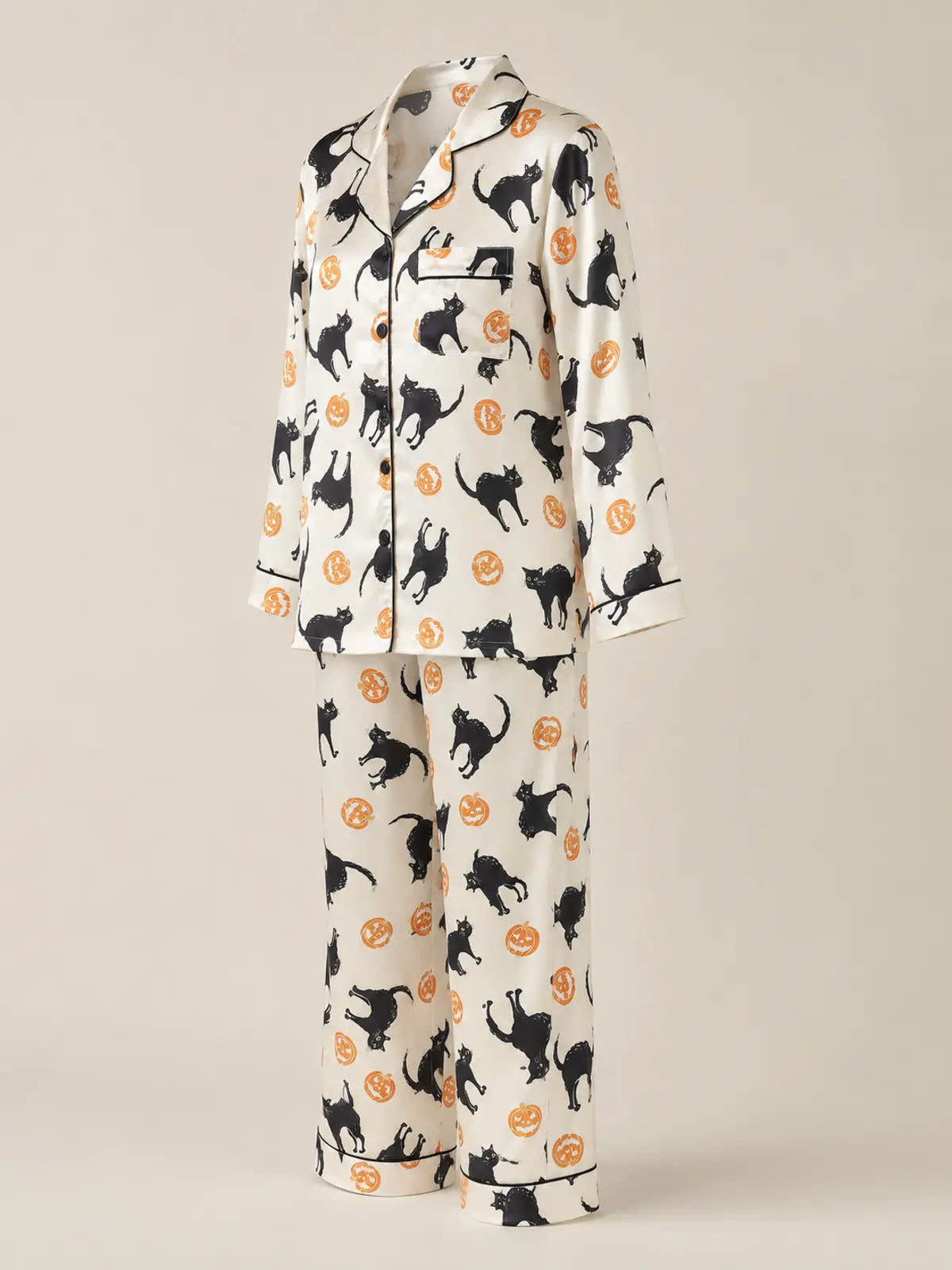 Halloween Pumpkin Print Pajamas