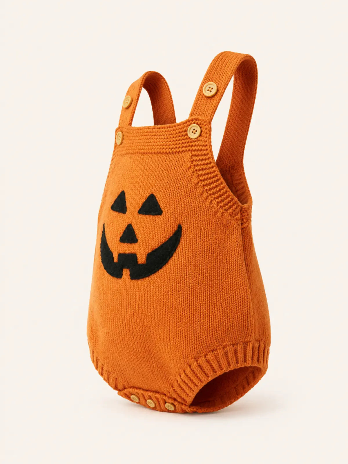 Baby Halloween Embroidered Suspender Romper